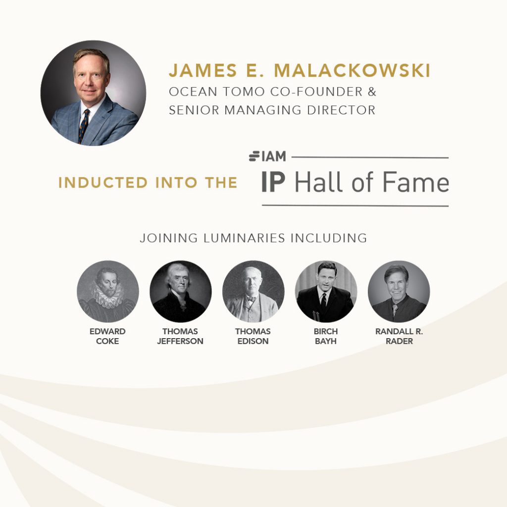 IP Hall of Fame Recognizes James E. Malackowski